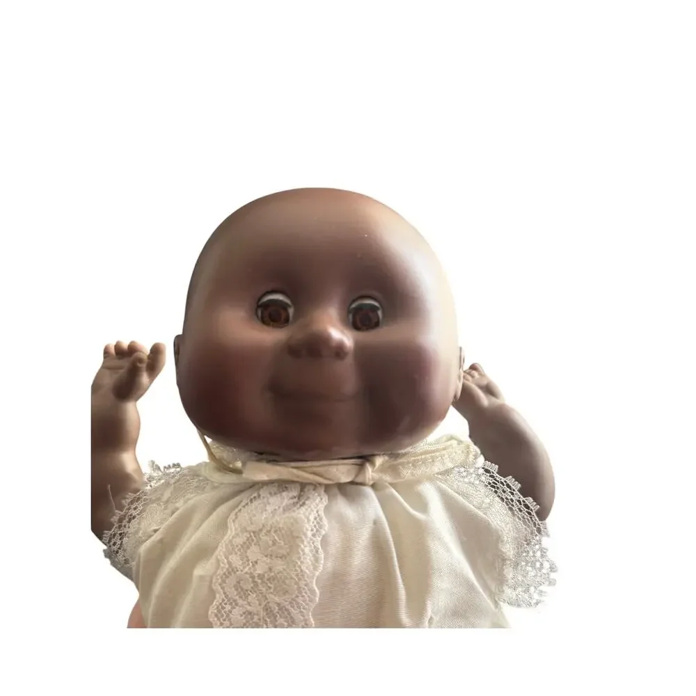 VTG 1985 Collette Toy Baby Doll Sleep Eyes African American‎